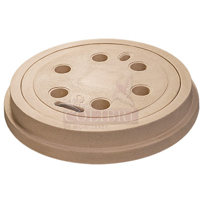 Brocal y Tapa de 6 respiraderos 20T trafico pesado con tornillo